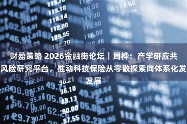 财盈策略 2026金融街论坛|周桦:产学研应共建风险研究平台,推动科技保险从零散探索向体系化发展